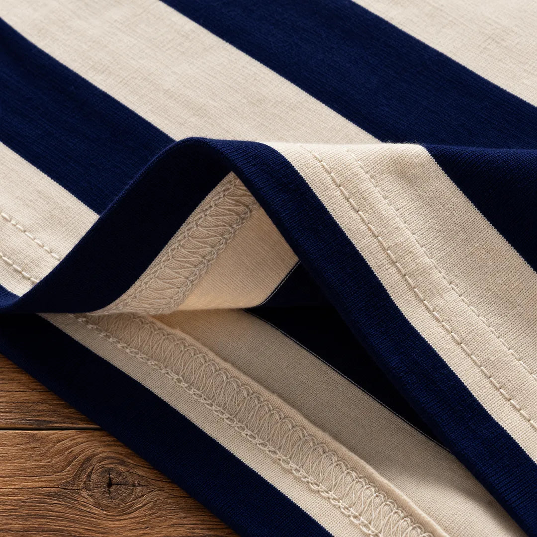 Casual Striped Polo Shirt