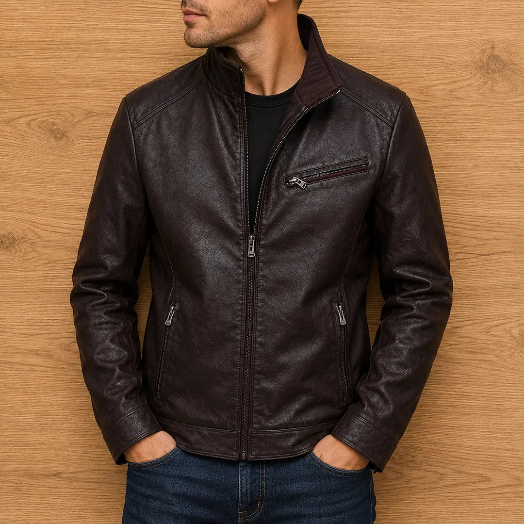 Leather Zip Jacket