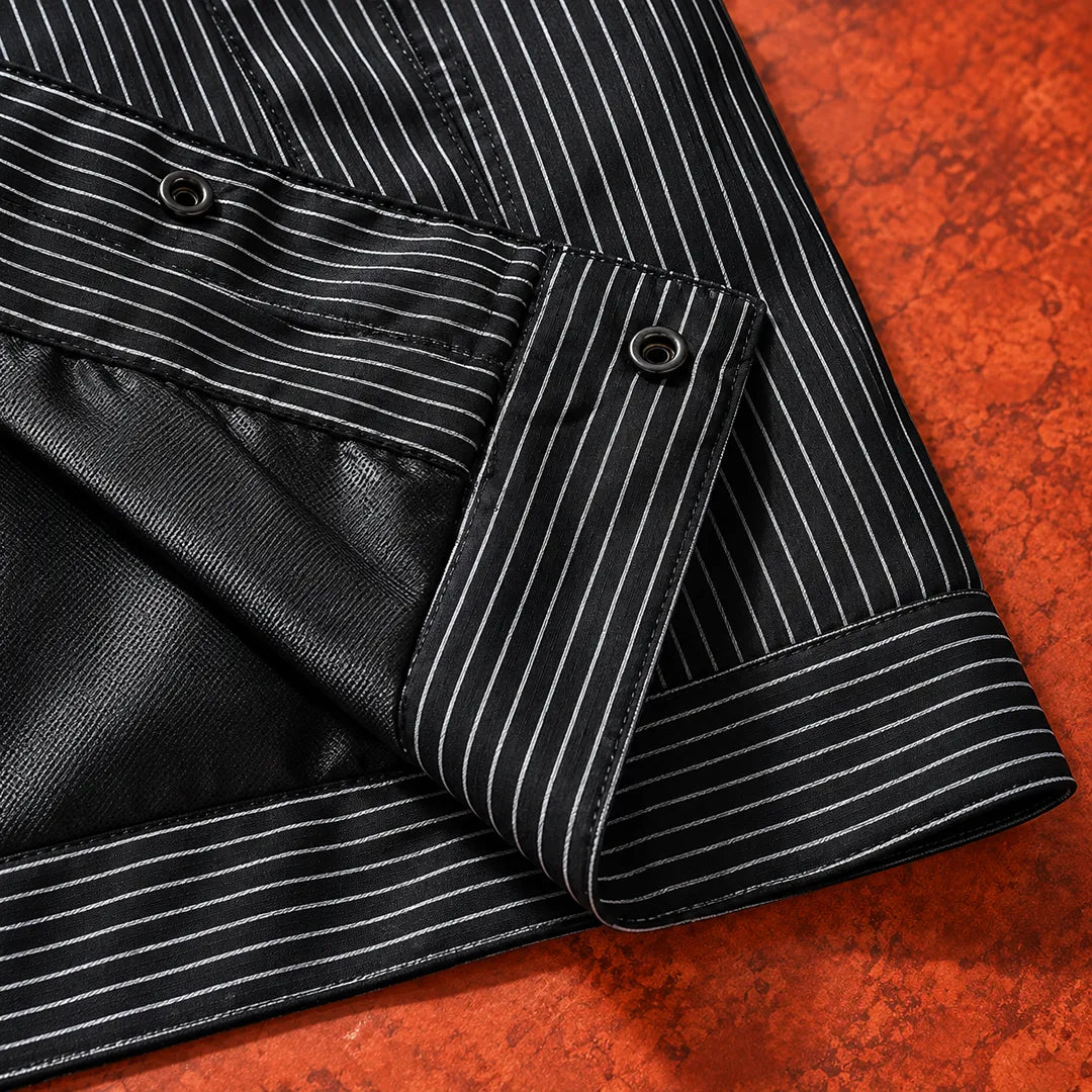 Pinstripe Button Jacket