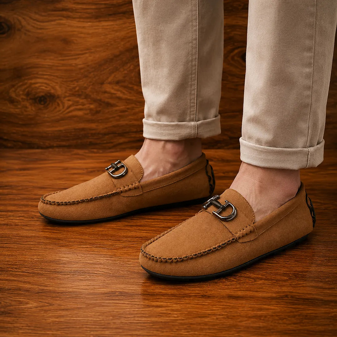Suede Bit Loafers