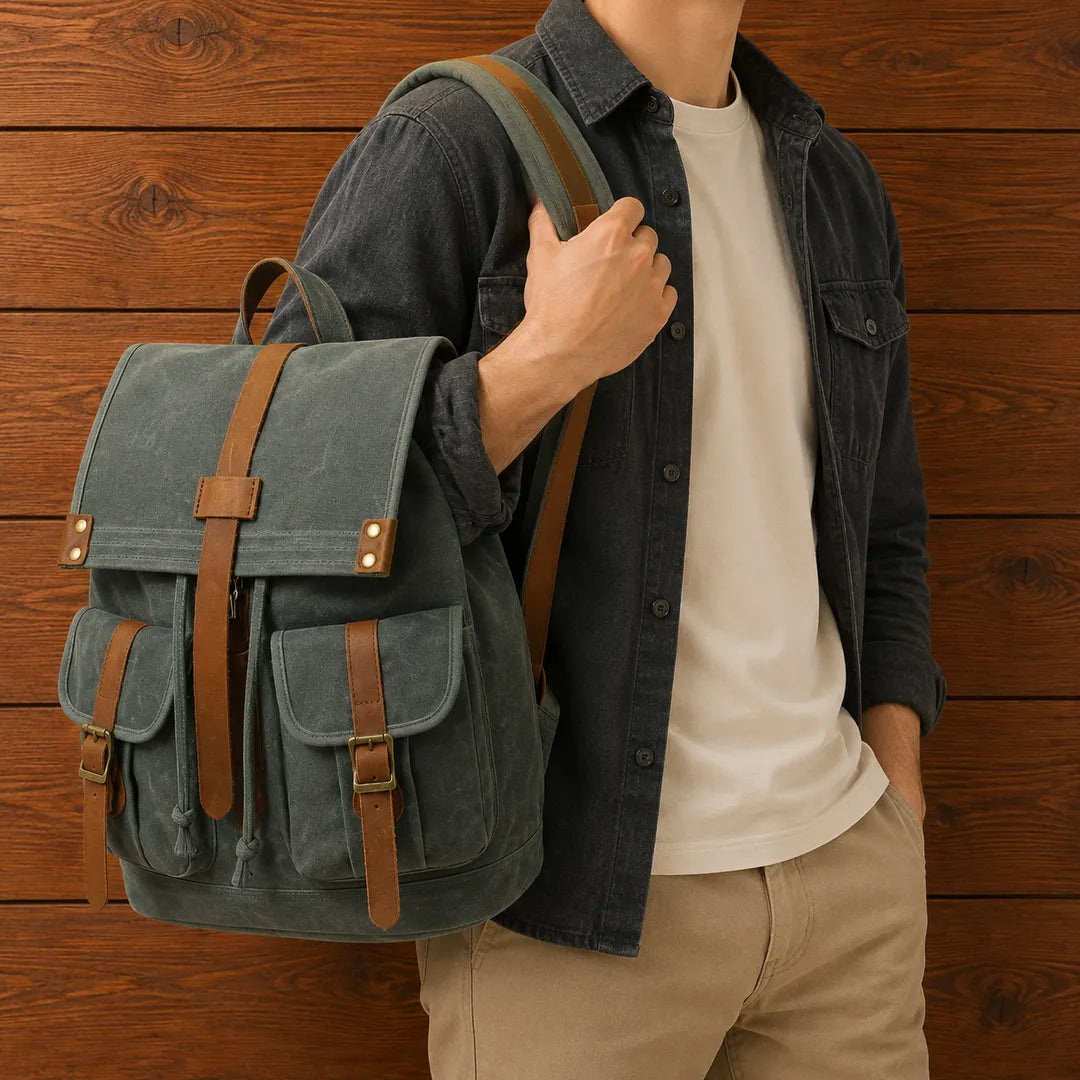 Vintage Canvas Backpack