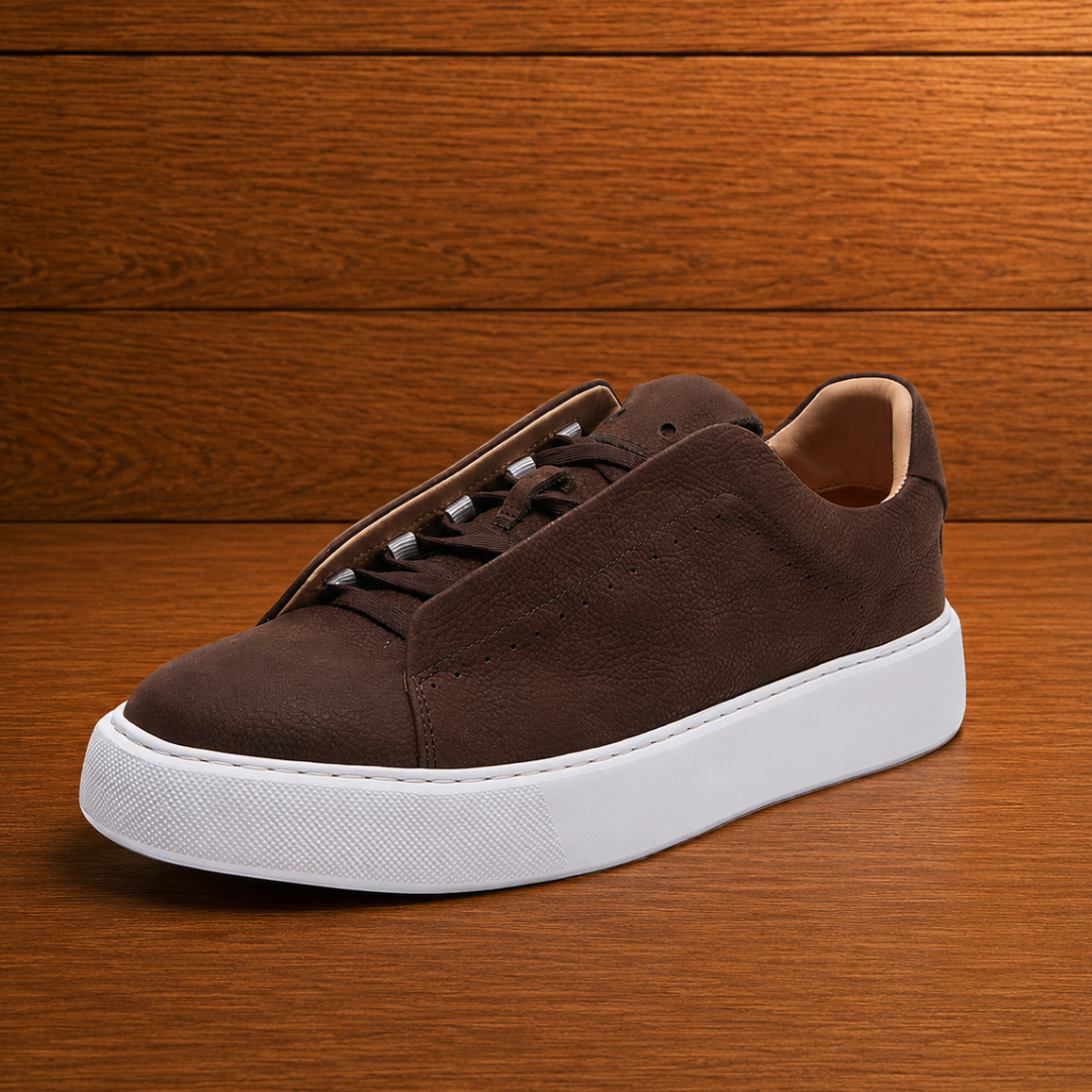 Retro Leather Casual Sneakers
