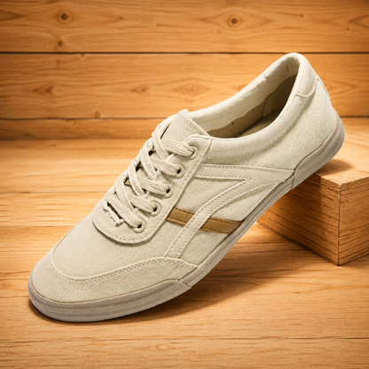 Canvas Lace-Up Casual Sneakers