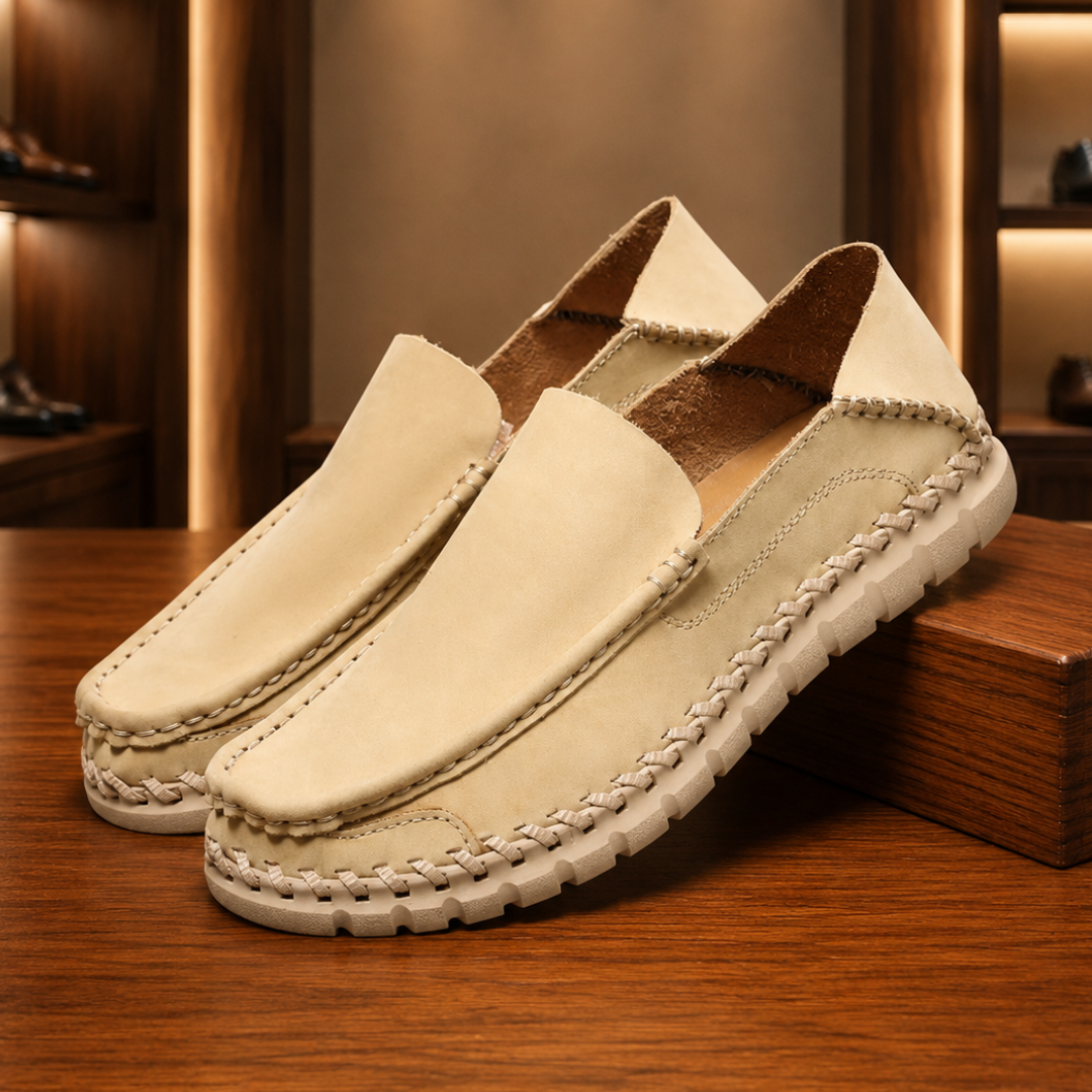 Slip-On Leather Casual Loafers
