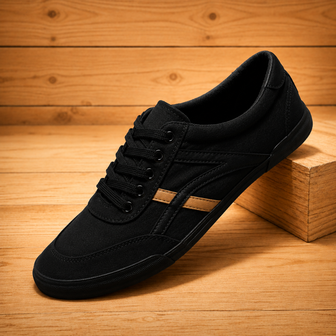 Canvas Lace-Up Casual Sneakers