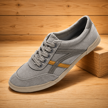 Canvas Lace-Up Casual Sneakers
