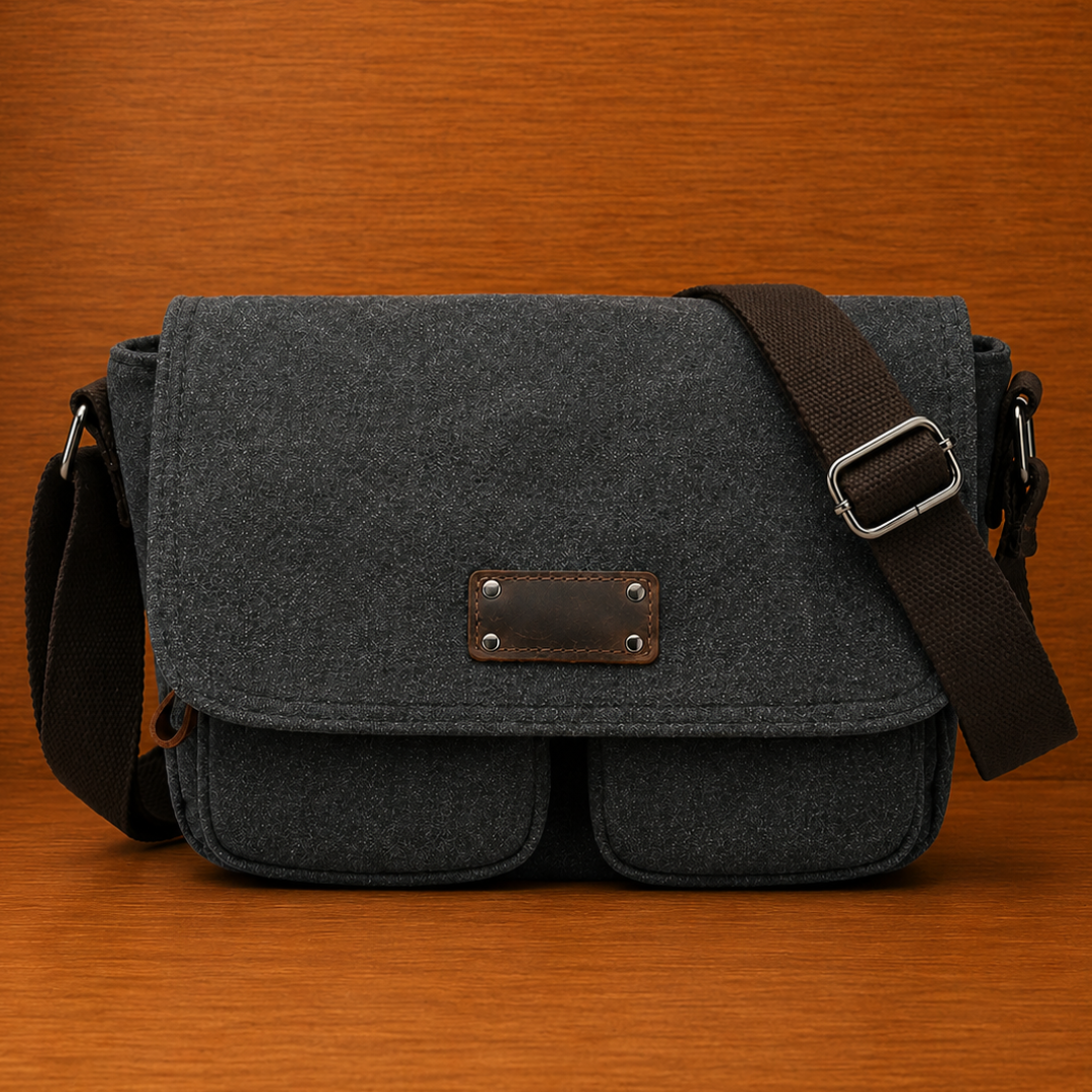Canvas Crossbody Messenger Bag
