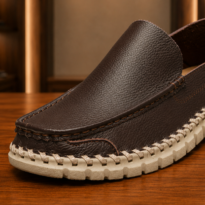 Slip-On Leather Casual Loafers