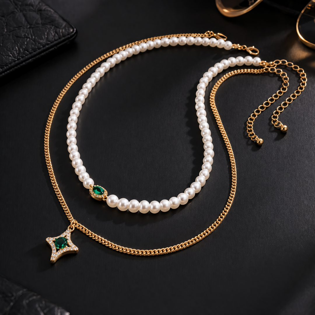 Timeless Pearl Necklace Set