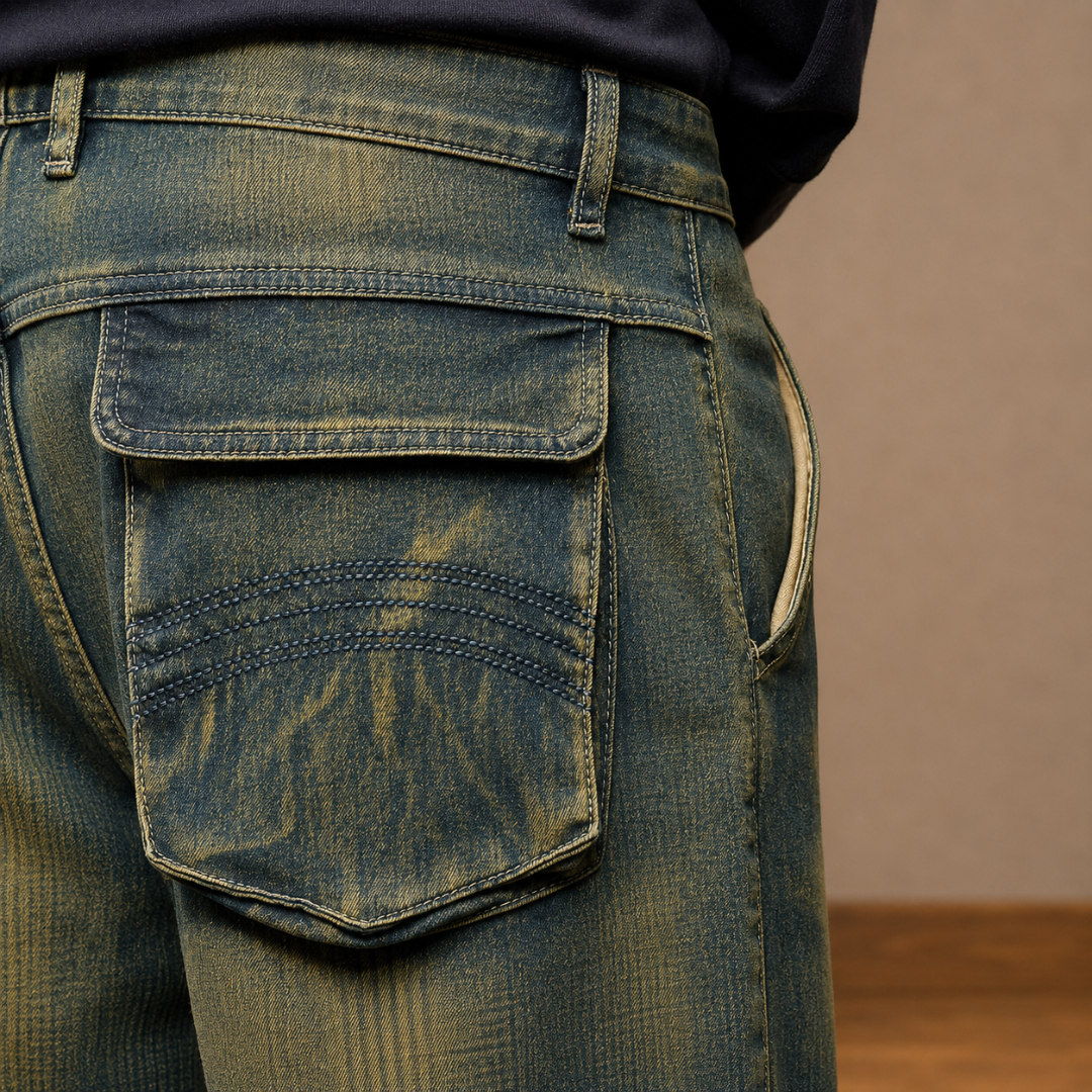 Rugged Casual Cargo Jeans