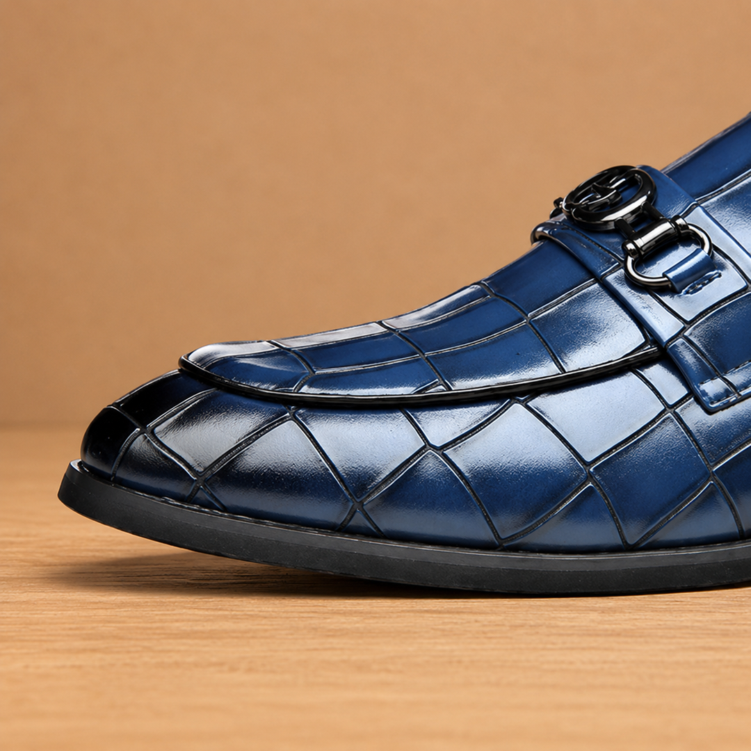 Croc Embossed Horsebit Loafers