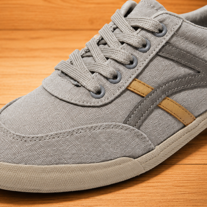 Canvas Lace-Up Casual Sneakers