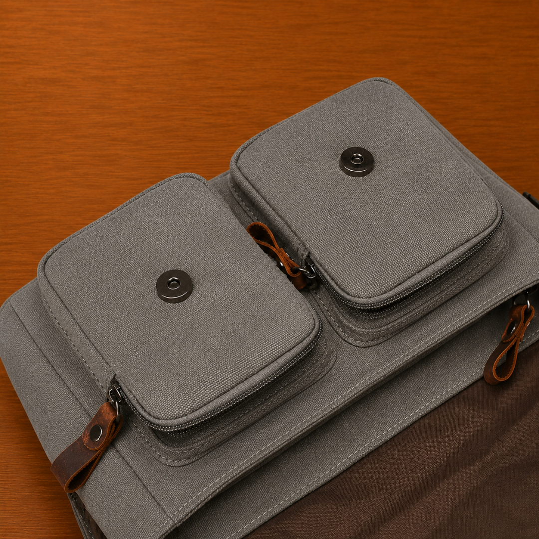 Canvas Crossbody Messenger Bag