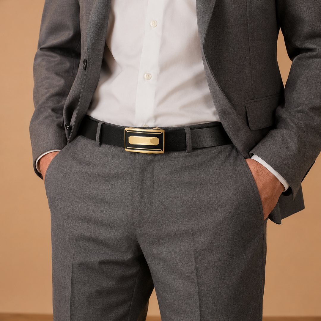 Automatic Buckle Leather Belt