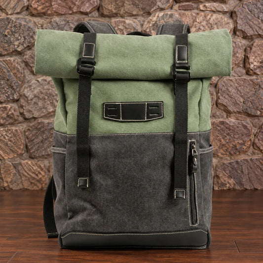 Buckled Rolltop Backpack