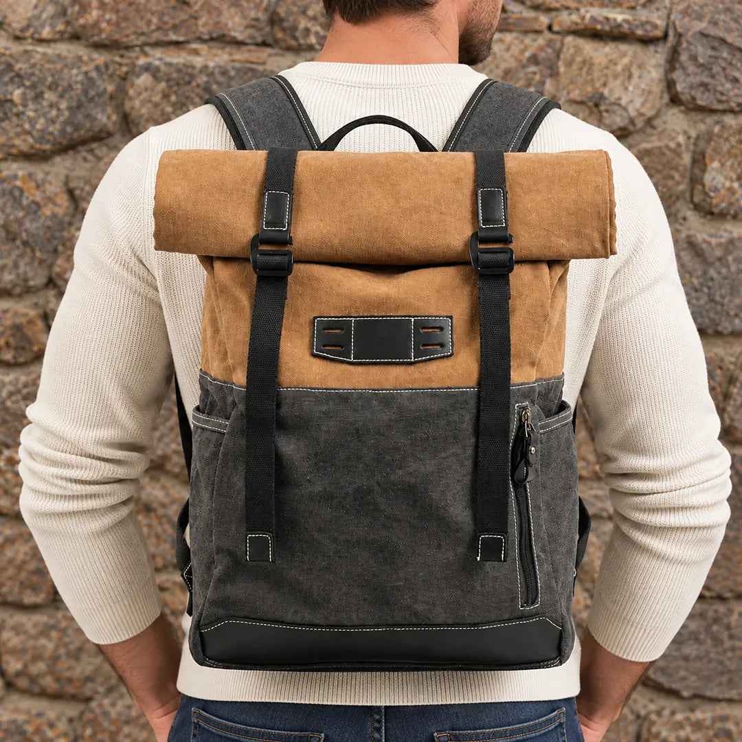 Buckled Rolltop Backpack
