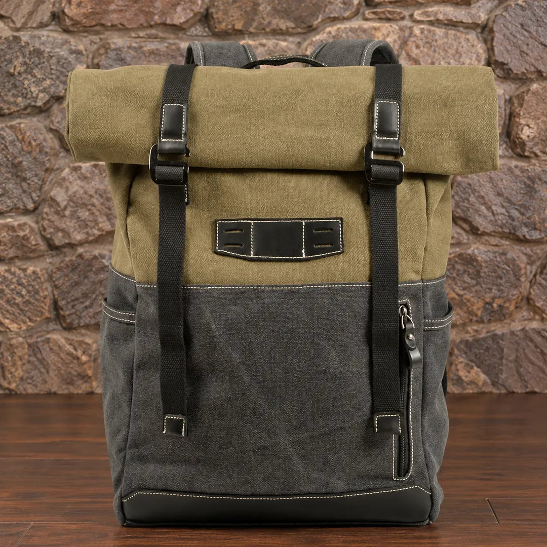 Buckled Rolltop Backpack