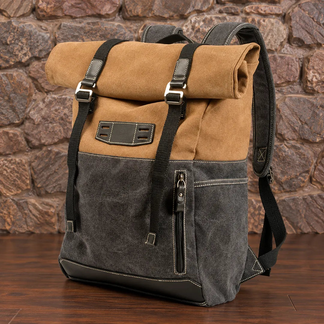 Buckled Rolltop Backpack