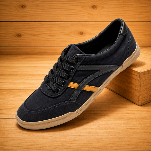 Canvas Lace-Up Casual Sneakers