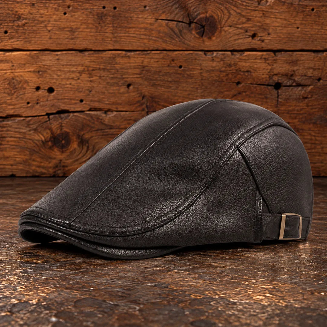 Classic Buckle Flat Cap