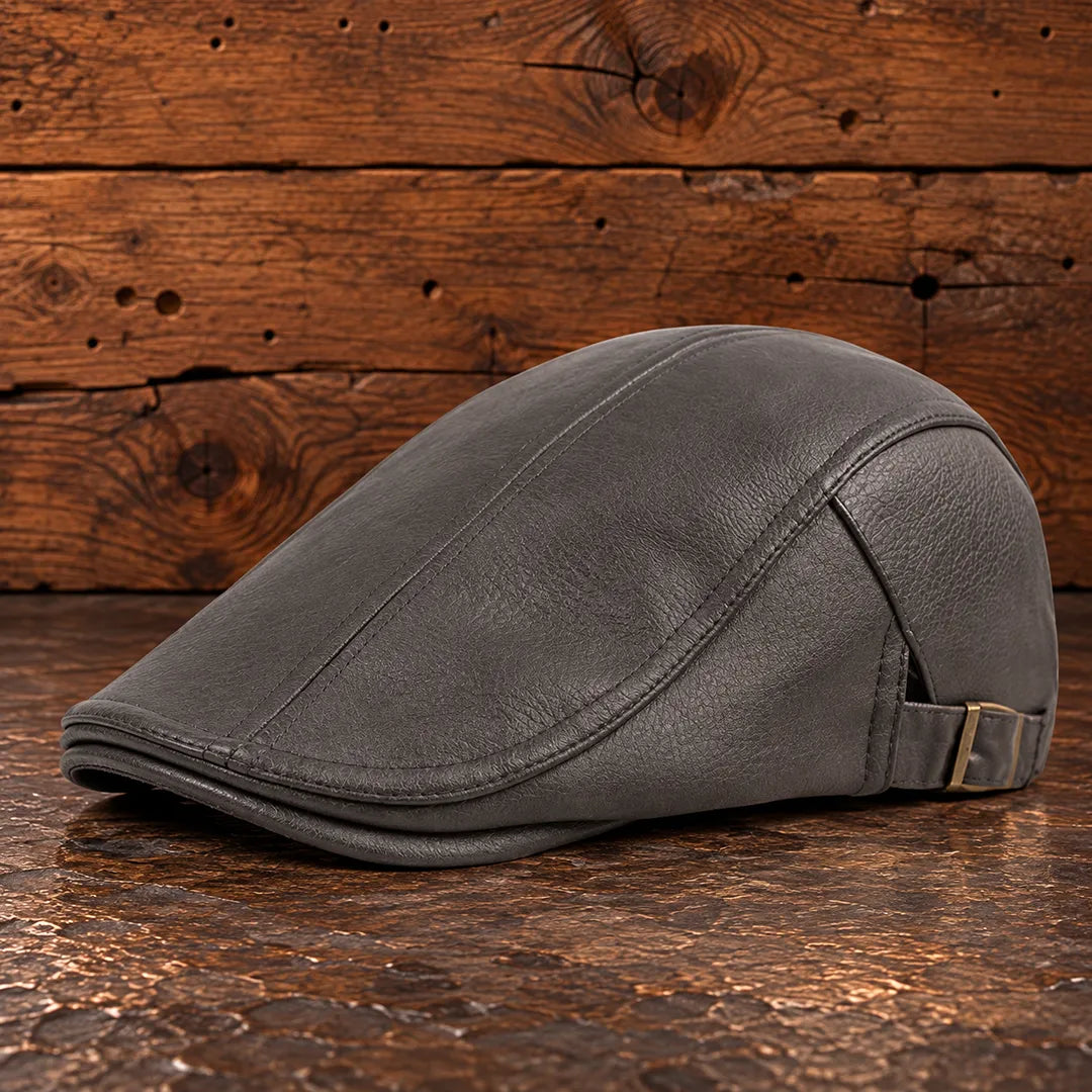 Classic Buckle Flat Cap