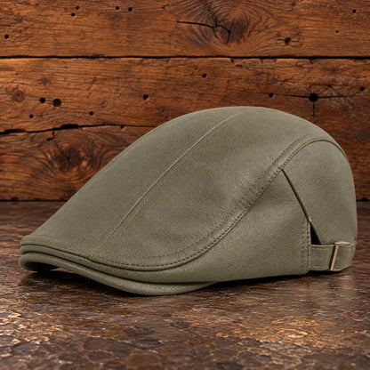 Classic Buckle Flat Cap