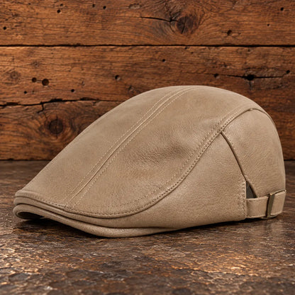 Classic Buckle Flat Cap