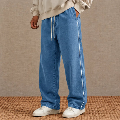 Contrast Stripe Casual Pants