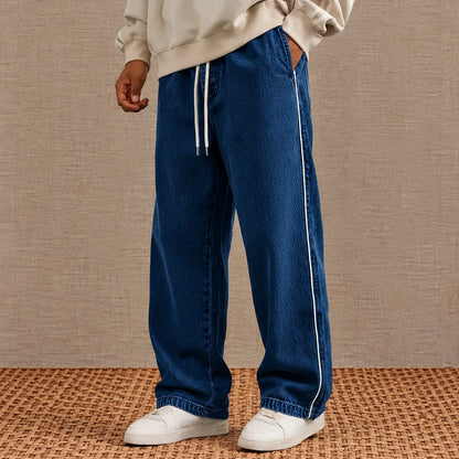 Contrast Stripe Casual Pants