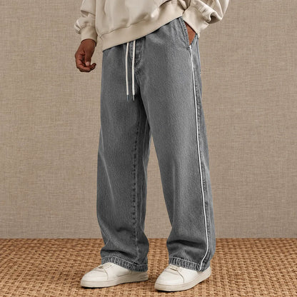 Contrast Stripe Casual Pants