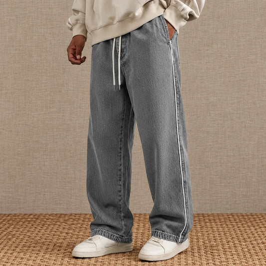 Contrast Stripe Casual Pants