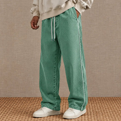 Contrast Stripe Casual Pants