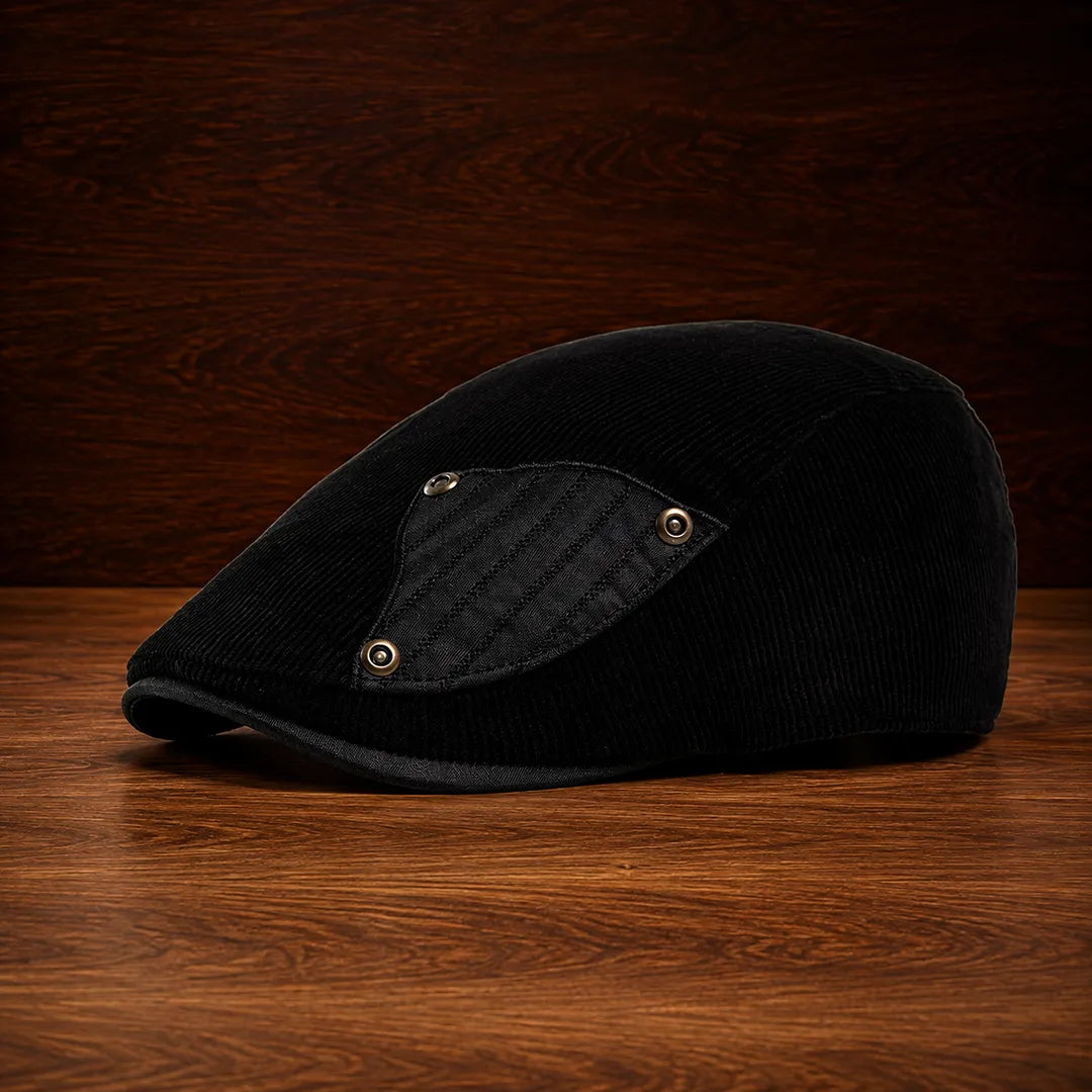 Corduroy Adjustable Flat Cap