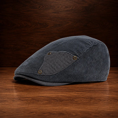 Corduroy Adjustable Flat Cap