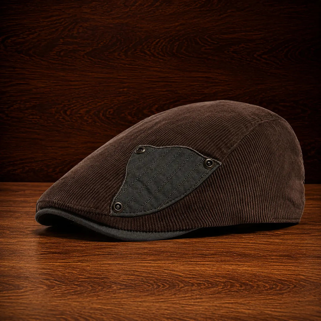 Corduroy Adjustable Flat Cap