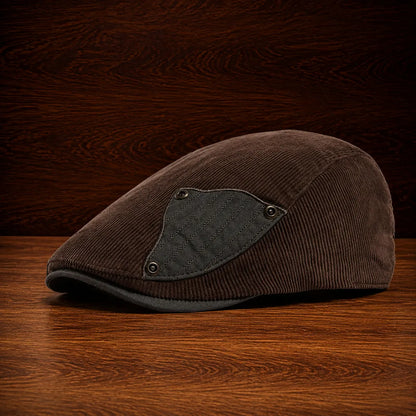 Corduroy Adjustable Flat Cap