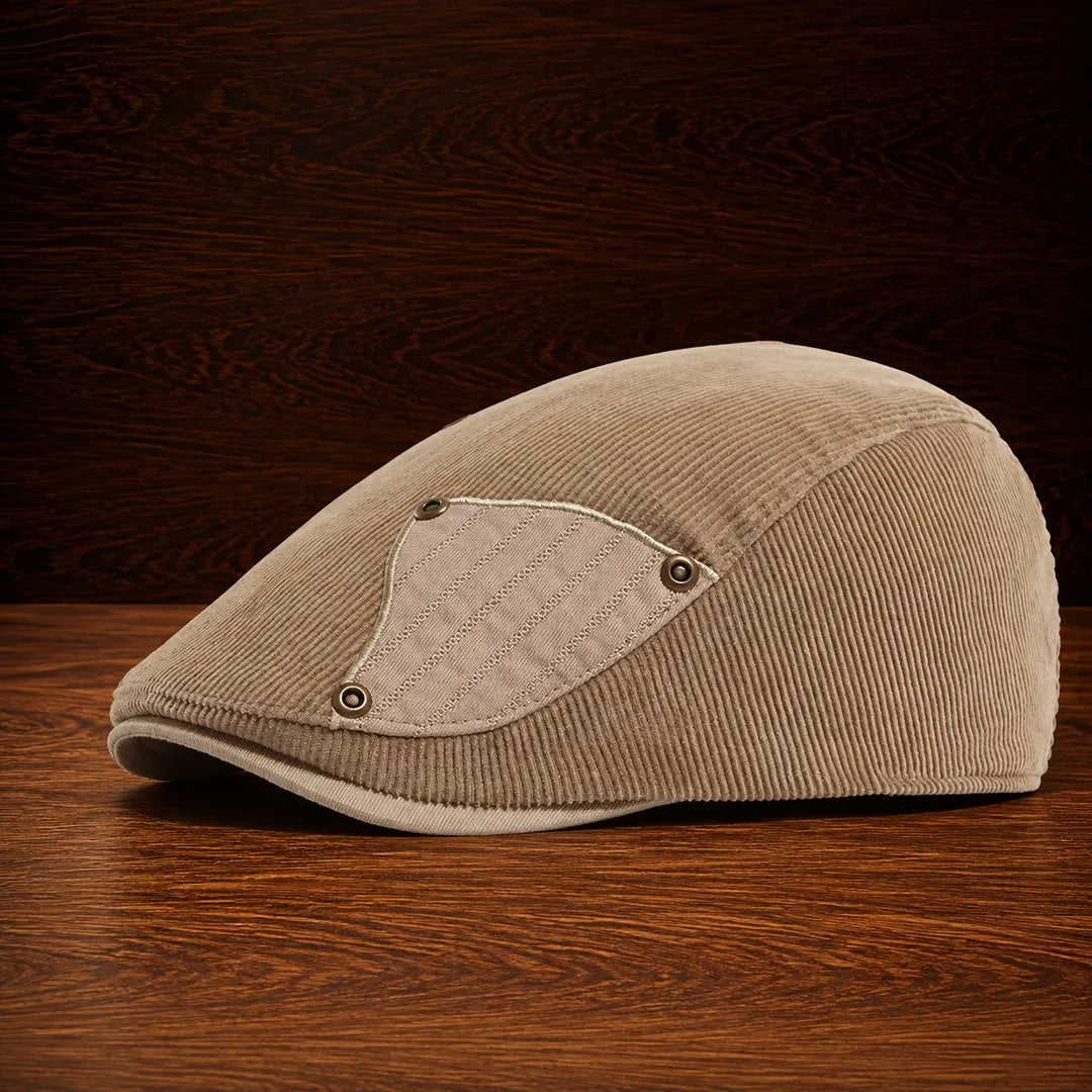 Corduroy Adjustable Flat Cap