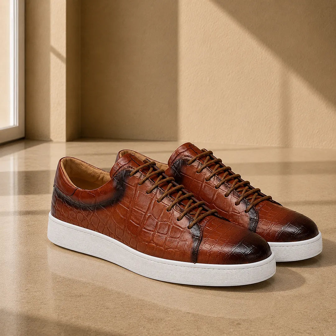 Embossed Casual Sneakers