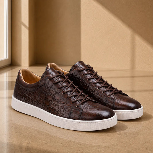 Embossed Casual Sneakers