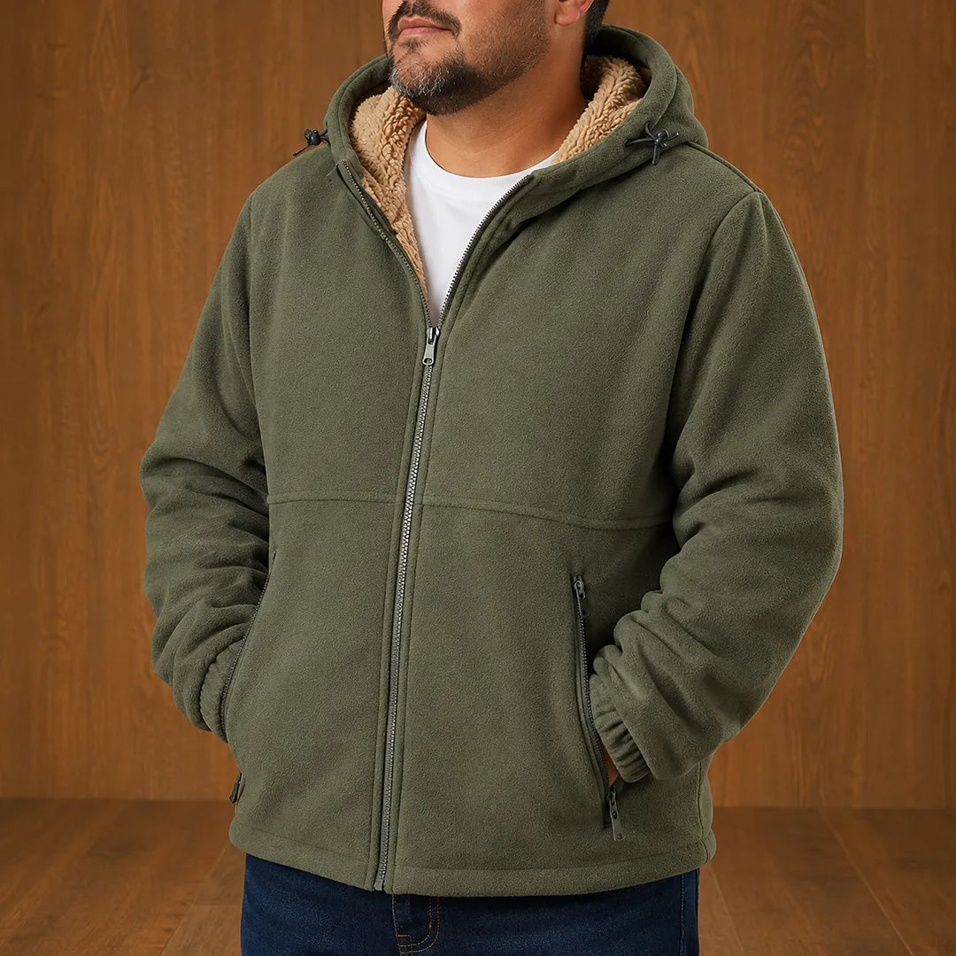 Fleece Zip-Up Hooded Jacket