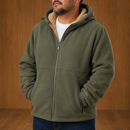 Fleece Zip-Up Hooded Jacket