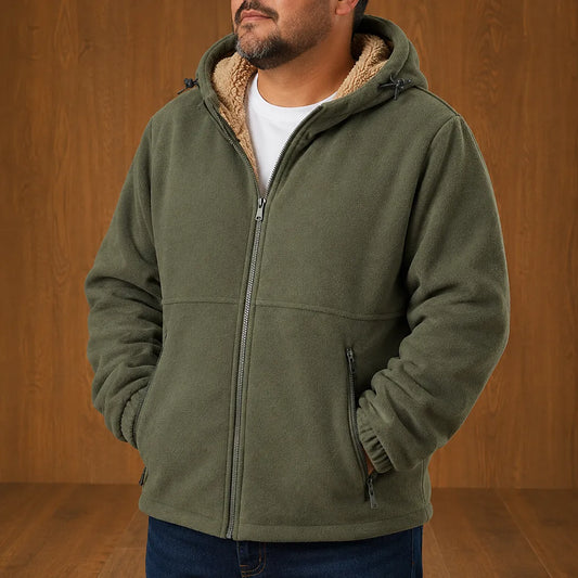 Fleece Zip-Up Hooded Jacket