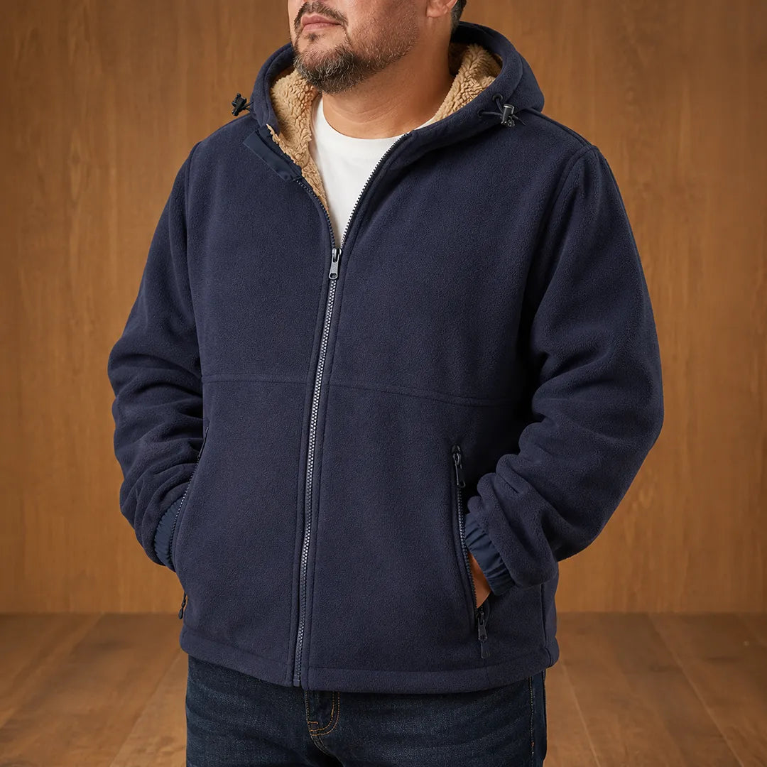 Fleece Zip-Up Hooded Jacket