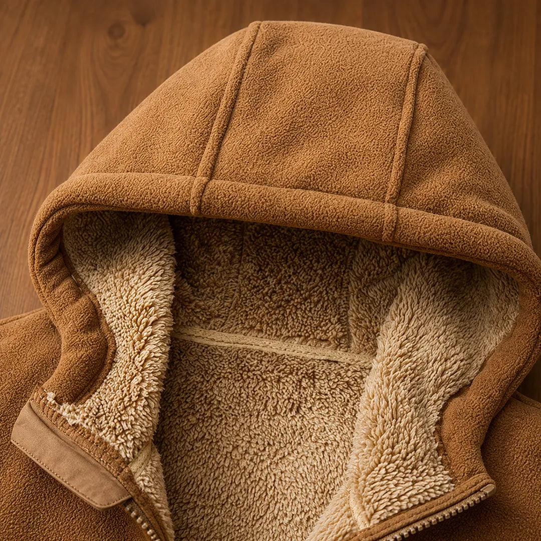 Fleece Zip-Up Hooded Jacket