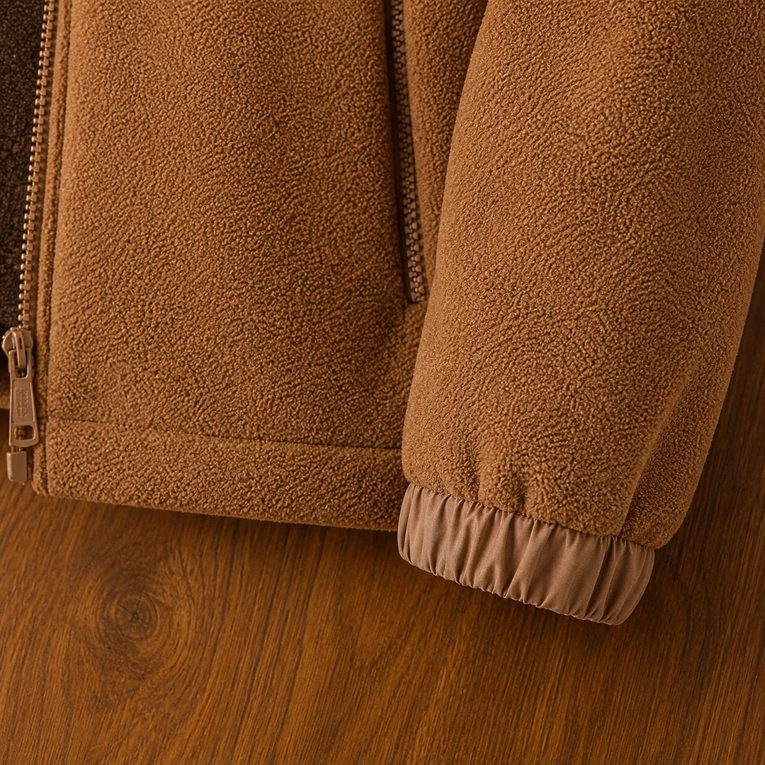 Fleece Zip-Up Hooded Jacket