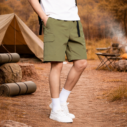Multi-Pocket Casual Shorts