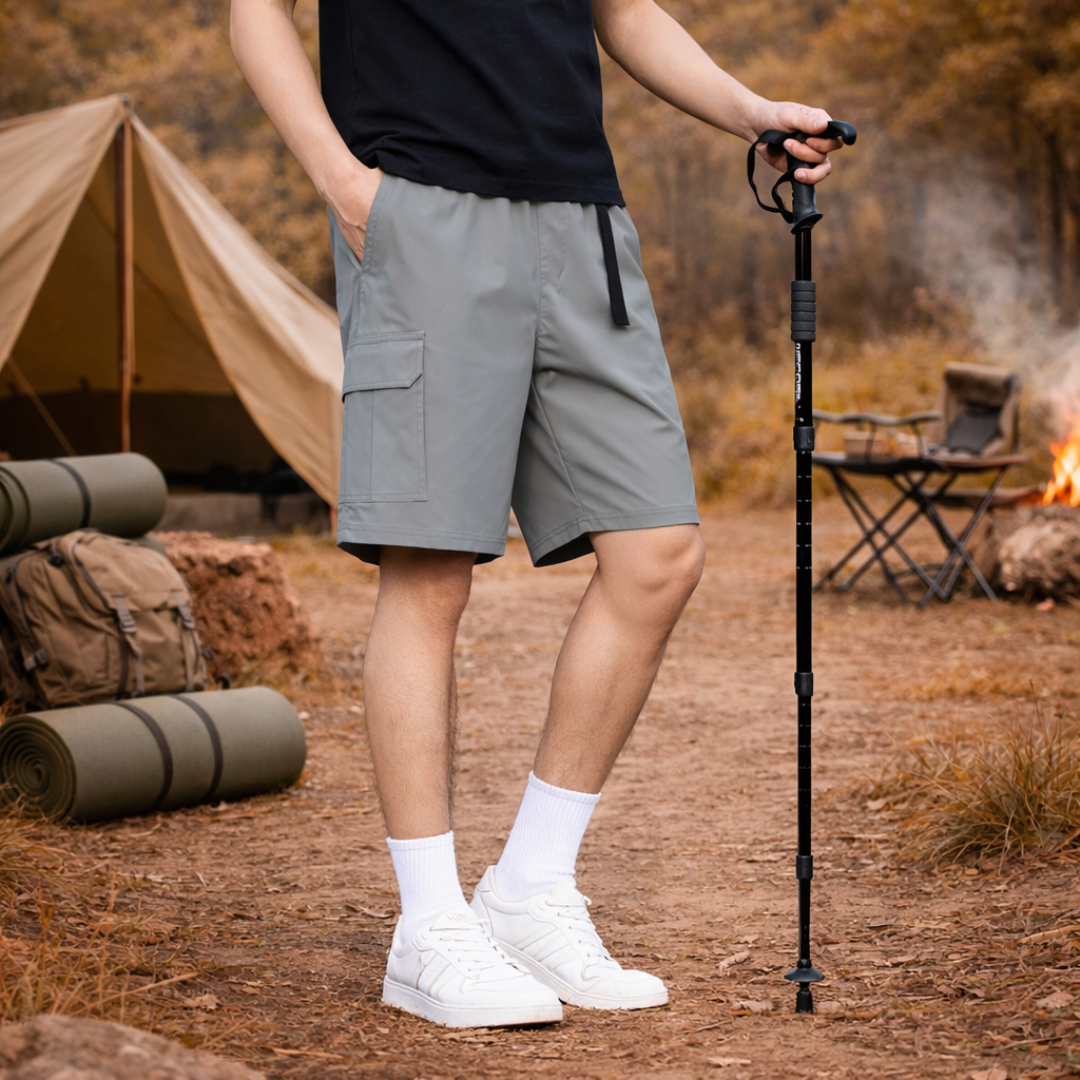 Multi-Pocket Casual Shorts