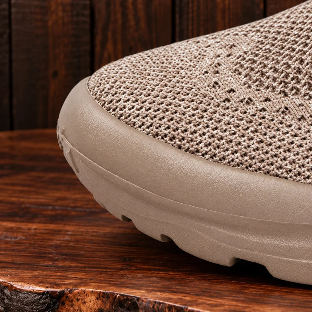 Knit Lace-Up Sneakers