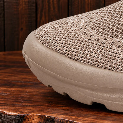 Knit Lace-Up Sneakers