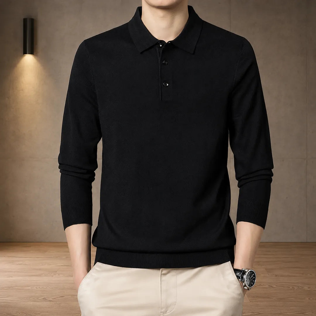Knit Polo Sweater